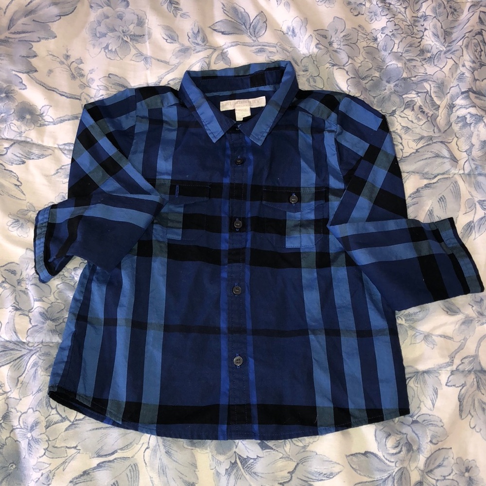 Toddler Burberry button down shirt